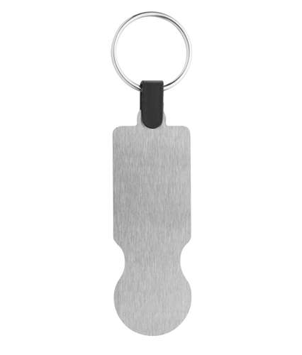 Porte-clés avec jeton - Porte-clés jeton personnalisé en acier inoxydable - SteelCart - Pandacola