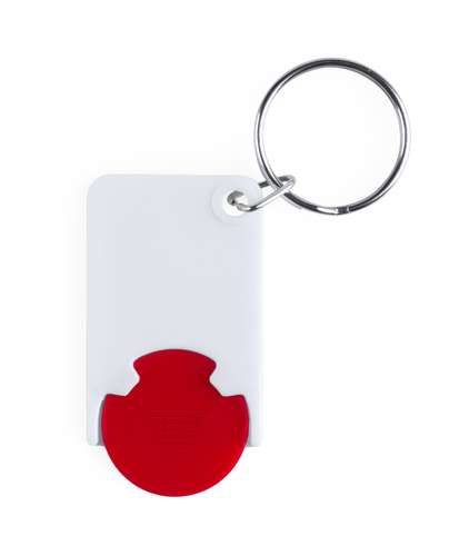 Porte-clés avec jeton - Porte-clés avec jeton en plastique détachable - Zabax - Pandacola