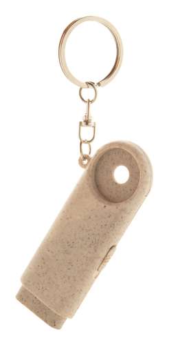Porte-clés avec jeton - Porte-clés jeton publicitaire en paille de blé écologique - Bopor - Pandacola