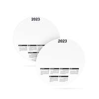 Calendrier rond publicitaire 2023 recto / verso couché brillant 250g²/m - Orel - Pandacola