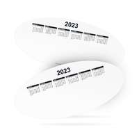 Calendrier ovale publicitaire 2023 recto / verso couché brillant 250g²/m - Susa - Pandacola