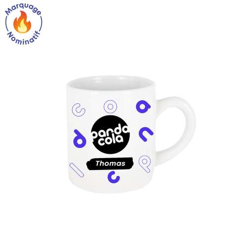 Mugs - Mug promotionnel avec votre prénom en sublimation 150 ml - Newark Mini Prénom - Pandacola