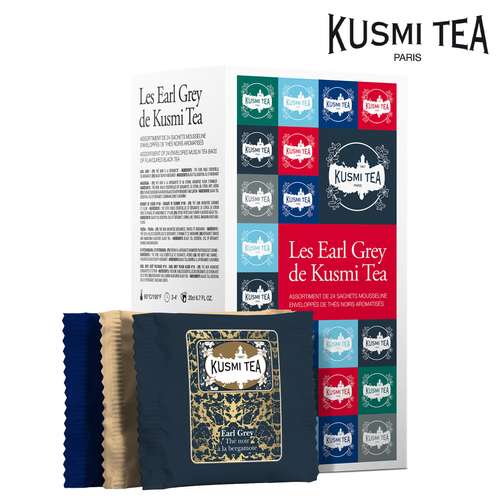 Thés - Coffret de 24 sachets de thés | Kusmi Tea Earl Grey - Pandacola