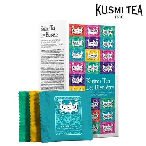 Thés - Coffret de 24 sachets de thés | Kusmi Tea Bien-être - Pandacola