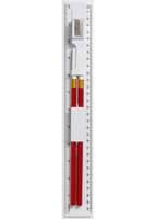 Règle 30 cm avec 2 crayons, une gomme et un taille-crayon - Albury - Pandacola