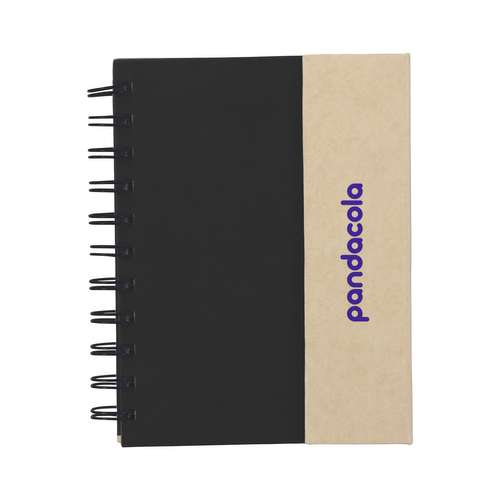 Carnets simple - Carnet personnalisable 120 pages lignées avec spirale, bloc-notes et stylo - Capame - Pandacola
