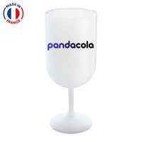 Verre à vin 18cl personnalisable réutilisable en plastique - Made in France - Carl - Pandacola