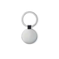 Porte clés rond personnalisé métallique brillant - Balo - Pandacola