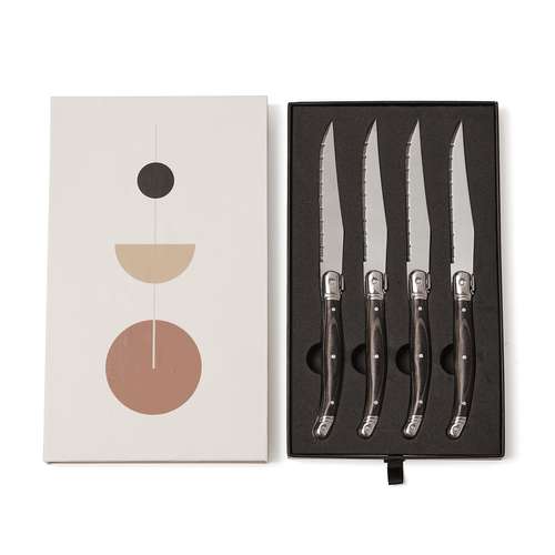 Couteaux de table - Set de 4 couteaux personnalisé à viande - Tranchan - Pandacola