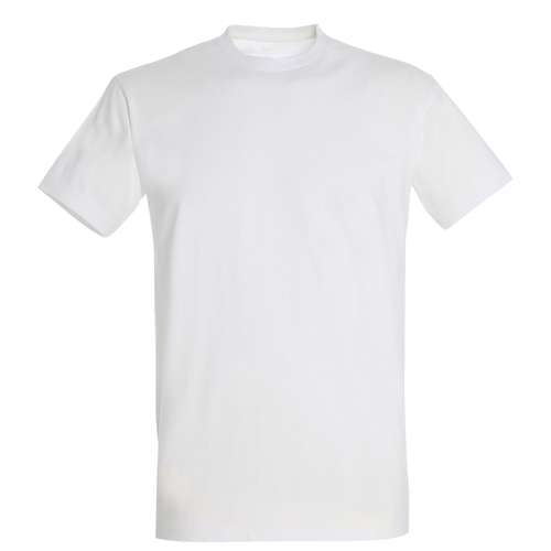Tee-shirt personnalisable blanc homme 100% coton 190 gr/m²