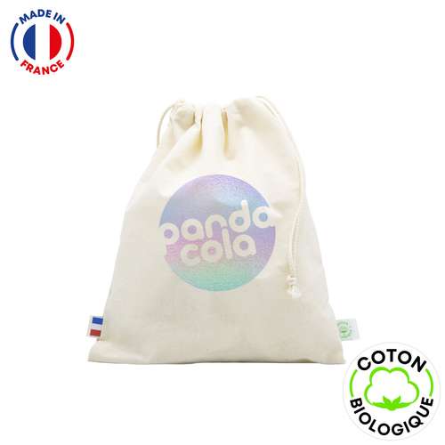 Sacs pochon/pochettes - Pochon 150gr/m² personnalisable 100% coton BIO - Made in France - Nati Bio - Pandacola