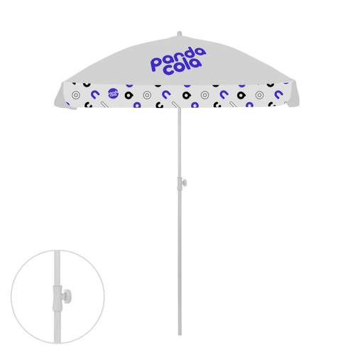 Parasols de terrasse - Parasol personnalisé carré en plastique avec lambrequin pans arrondis - Bahamas square - Pandacola