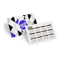 Calendrier personnalisé format carte de visite papier recyclé - Cartan Recyclé - Pandacola