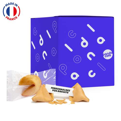 Fortune cookies/Biscuits chinois - Coffret 8 fortune cookies made in France personnalisables - Pékin mega box - Pandacola