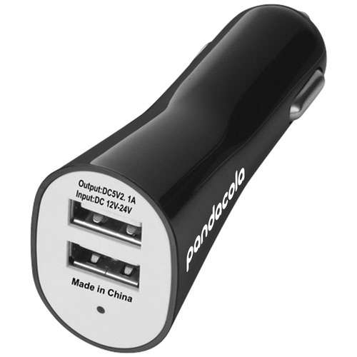 Chargeurs de voiture - Adaptateur publicitaire double port USB pour voiture - Pole - Pandacola