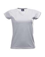 T-Shirt Femme customisable aspect coton col V - Avenue | Mustaghata - Pandacola