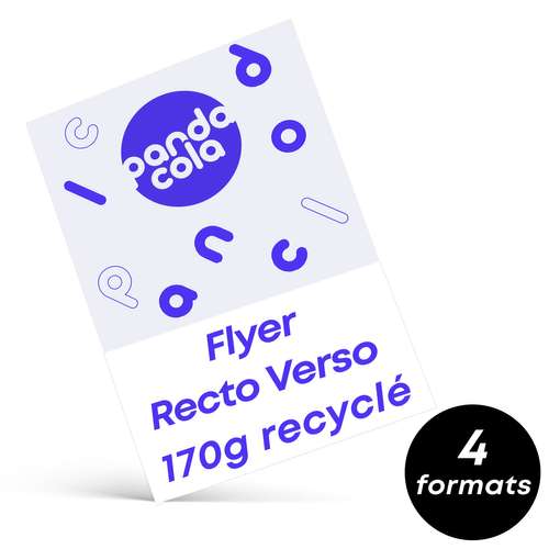 Flyers - Flyers publicitaires 100% recyclés recto/verso 170 gr/m² - Lakewood - Pandacola