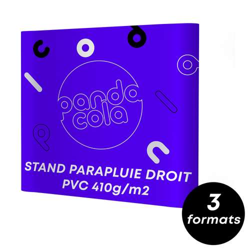 Stands parapluie - Stand parapluie personnalisé droit en PVC polyester 410 gr/m² différentes tailles - Morina - Pandacola