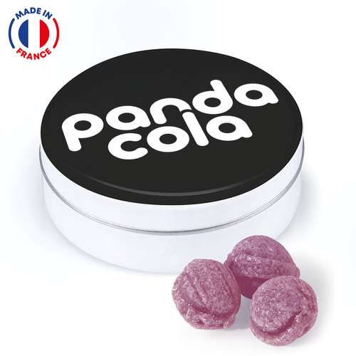 Bonbons - Boîte métal  50g de bonbons 100% français à personnaliser - Bano - Pandacola