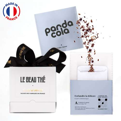 Graines - Boîte plusieurs sachets de graines personnalisés - Made in France - Le beau thé - Pandacola