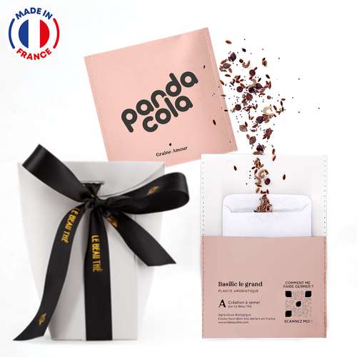 Graines - Pochette de sachets de graines personnalisable - Made in France - Le beau thé - Pandacola