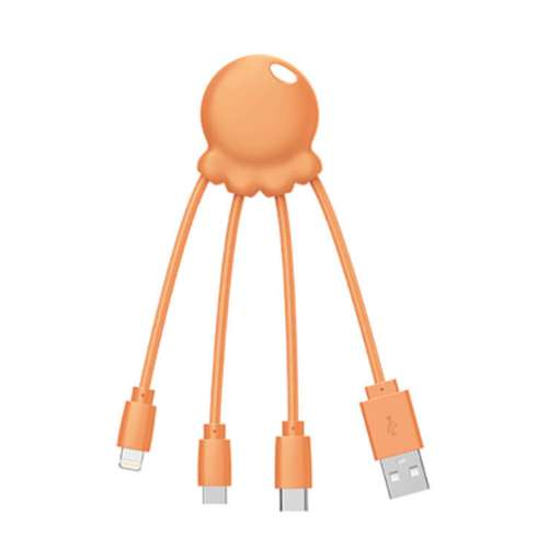Chargeur multi cable publicitaire Eco friendly de couleur - Octopus Eco, Xoopar®