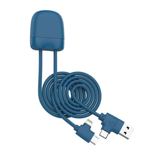 Chargeurs secteur usb - Câble de charge personnalisable multi-connecteur 1m transfert de données - Ice-C | Xoopar® - Pandacola
