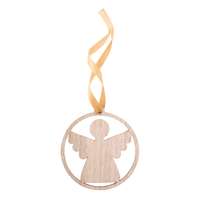 Ange personnalisable de Noël à accrocher avec ruban couleur or - Angasse - Pandacola