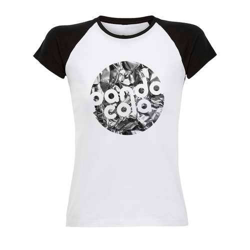 Tee-shirts - T-shirt personnalisable bicolore à manches raglan en coton 150 gr/m² - Funky White - Pandacola