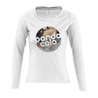 T-shirt publicitaire à manches longues en coton semi-peigné 150 gr/m² - Monarch White - Pandacola