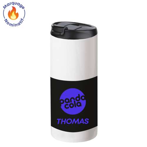 Mugs - Mug isotherme étanche personnalisable avec votre prénom en sublimation d'une capacité de 350 ml -Scotty - Pandacola
