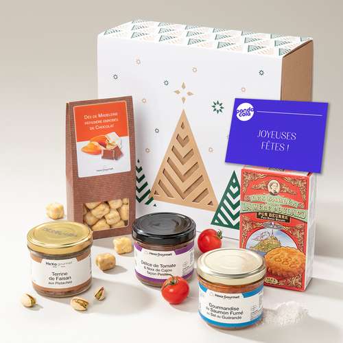 Paniers gourmands mixte sucré salé - Panier gourmand personnalisable made in France - My Party Box - Pandacola
