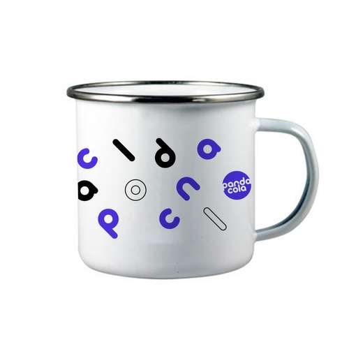 Mugs - Mug personnalisé de couleur avec revêtement émaillé 300 ml - Ebon - Pandacola