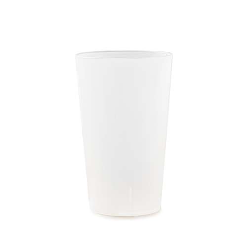 Gobelet plastique réutilisable type verre pour café Personnalisable