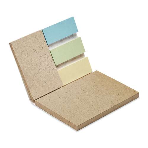 Bloc-notes - Bloc-notes personnalisé de 25 feuilles de papier fabriqué à partir d'herbe et des marqueurs 3 couleurs - Grow me - Pandacola