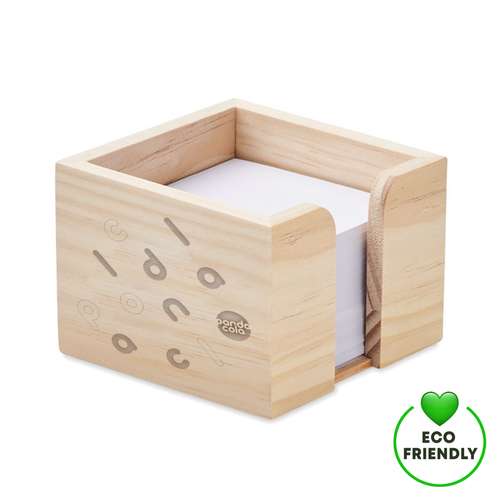 Cubes papier et mémos - Support pour bloc de papier personnalisable en bambou 600 feuillets - Cubo - Pandacola