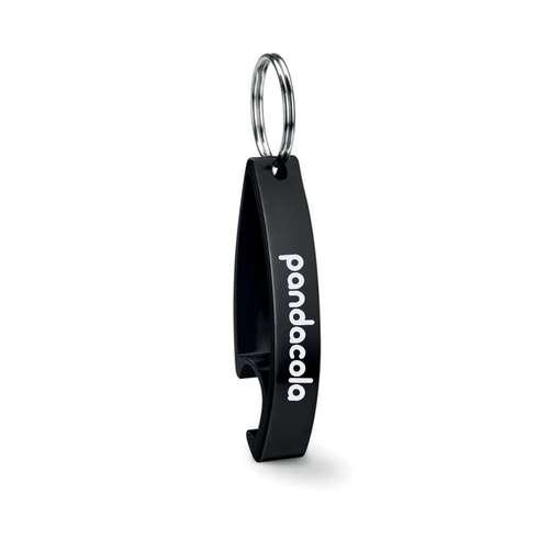 Porte-clés décapsuleurs - Porte-clés décapsuleur publicitaire en aluminium - Colour Twices - Pandacola