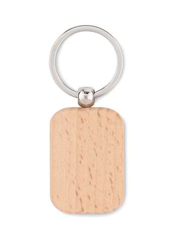 Porte-clés standards - Porte-clés personnalisé en bois rectangulaire - Poty Woody - Pandacola