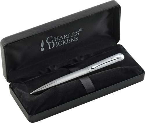 Parures stylos, rollers, porte-mines et plumes - Parure stylo métal rotatif - Portsmouth | Charles Dickens - Pandacola