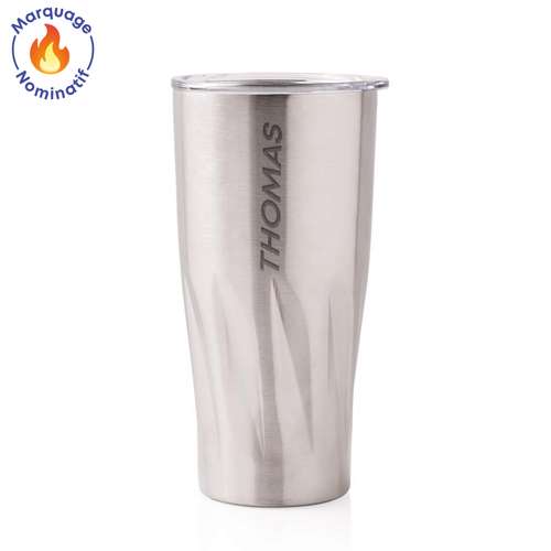 Mugs - Mug isotherme  double paroi en cuivre personnalisable avec votre prénom 500 ml  - Cahir Own - Pandacola