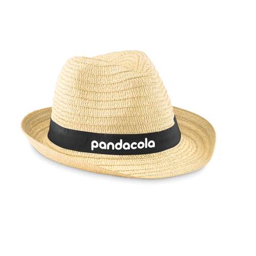 Chapeaux - Chapeau de paille avec bandeau personnalisé - Boogie - Pandacola