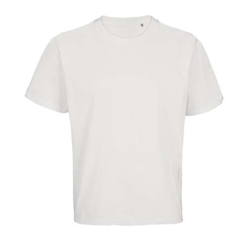 Tee-shirts - T-shirt personnalisé blanc oversize mixte en coton recyclé 220 gr/m² - Legacy White - Pandacola
