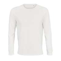 T-shirt personnalisable mixte blanc en coton bio manches longues 175 gr/m² - Pioneer Lsl - Pandacola