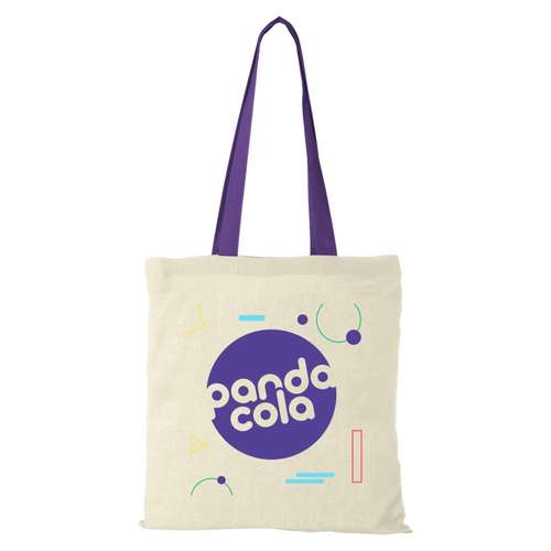 Sacs shopping - Tote bag avec anses longues de couleur 100 gr/m² Transfert sérigraphique - Nevada - Pandacola