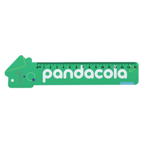 Règles/Cutch - Règle publicitaire en plastique en forme de maison 15 cm - Couler 15 - Pandacola
