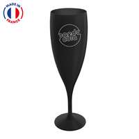 Flute à champagne 14cl personnalisable - Made in France - Lys - Pandacola