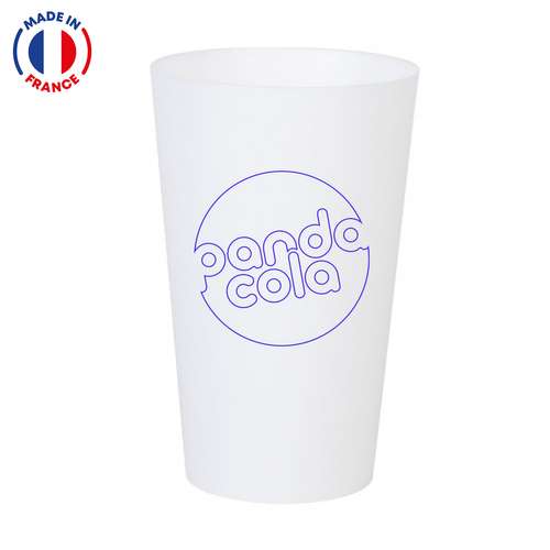 Gobelets réutilisables - Gobelet publicitaire réutilisable 30 cl - Made in France - Jeff 30 - Pandacola