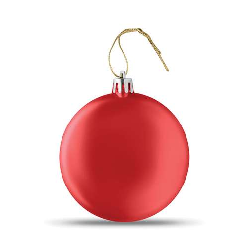 Boules de Noël - Boule de Noël personnalisée plate avec finition métalisée - Ulvey - Pandacola