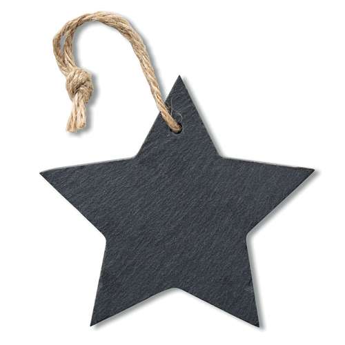Autres décorations de Noël - Ardoise personnalisée en forme d'étoile avec cordelette - Plate Star - Pandacola