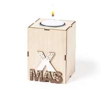 Bougie personnalisée en bois de Noël à la vanille - Ixmasse Candle - Pandacola